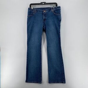 Vintage Manager Jeans Women's 33 Slim Bootcut Washed Blue Western Denim CowGirl